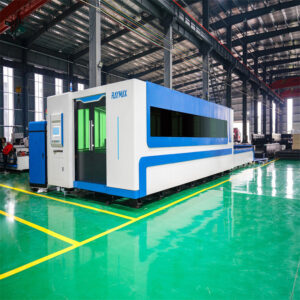 1000w 3000w 6000w 10000w សន្លឹកដែក Square Tube Metal Fiber Laser Cutting Machine