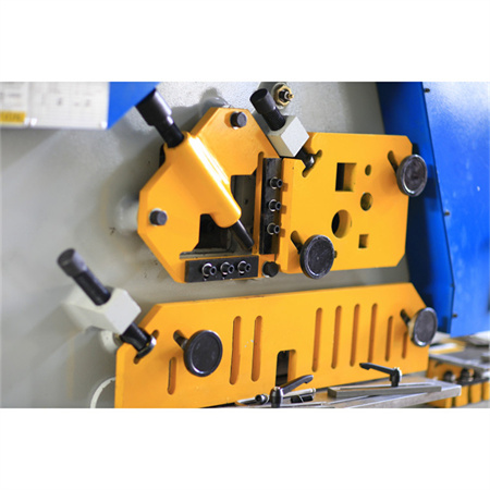 Economic Universal Universal Hydraulic Ironworker China ក្រុមហ៊ុនផលិតដែកតម្លៃសុវត្ថិភាព កាត់ចង្កឹះ ពត់កោង និងម៉ាស៊ីន Notching Machine