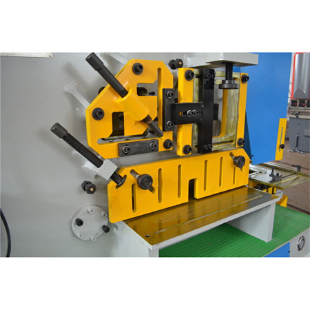 រោងចក្រចិននាំចេញបន្ទះដែក 60 Ton Hydraulic Iron Worker machine for Angle Cutting
