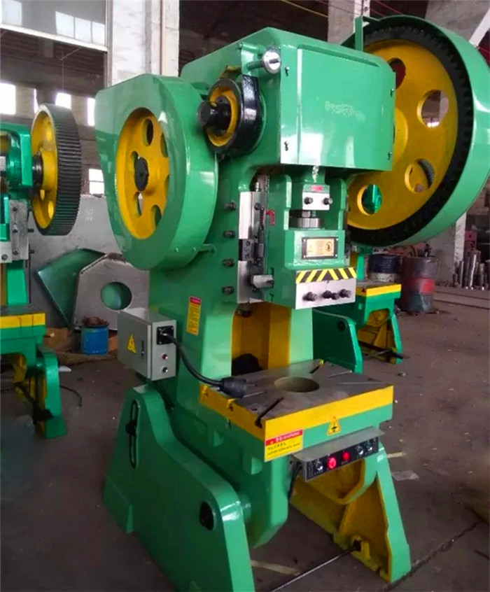 J23 ស៊េរី 10 Ton Pneumatic Power Press ម៉ាស៊ីនចាក់គម្របអាលុយមីញ៉ូម