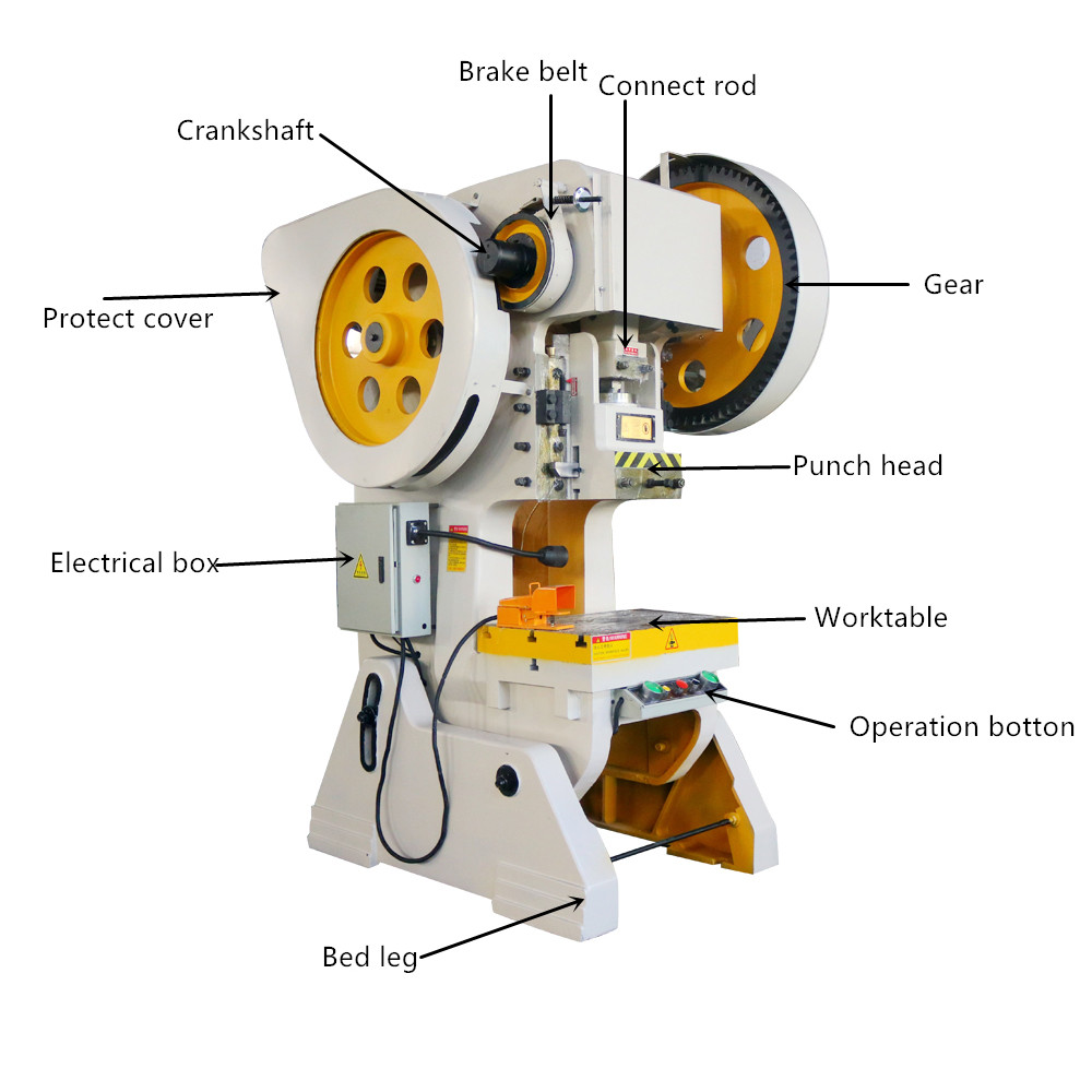 ក្បាលតែមួយ H Beam Deep Throat Mechanical Cnc Angle Shear Iron Punching Machine